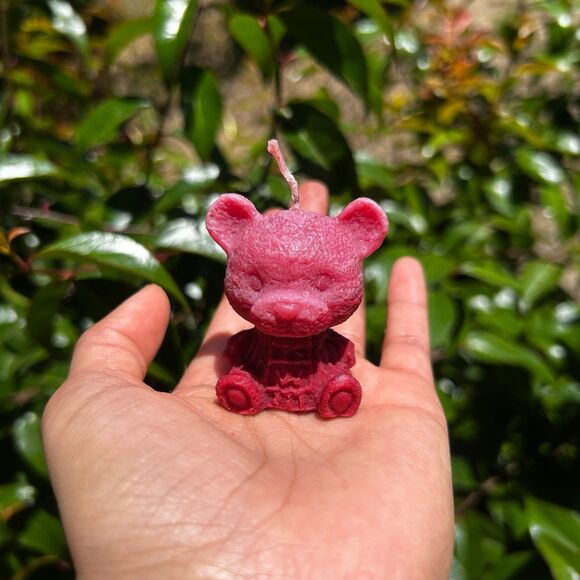 Handmade Bear candle - Picture 5 of 6